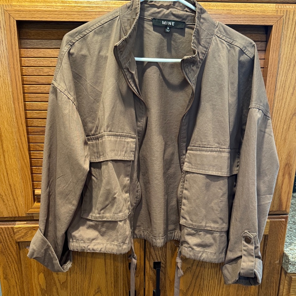 MINE EUC Tan Military Jacket